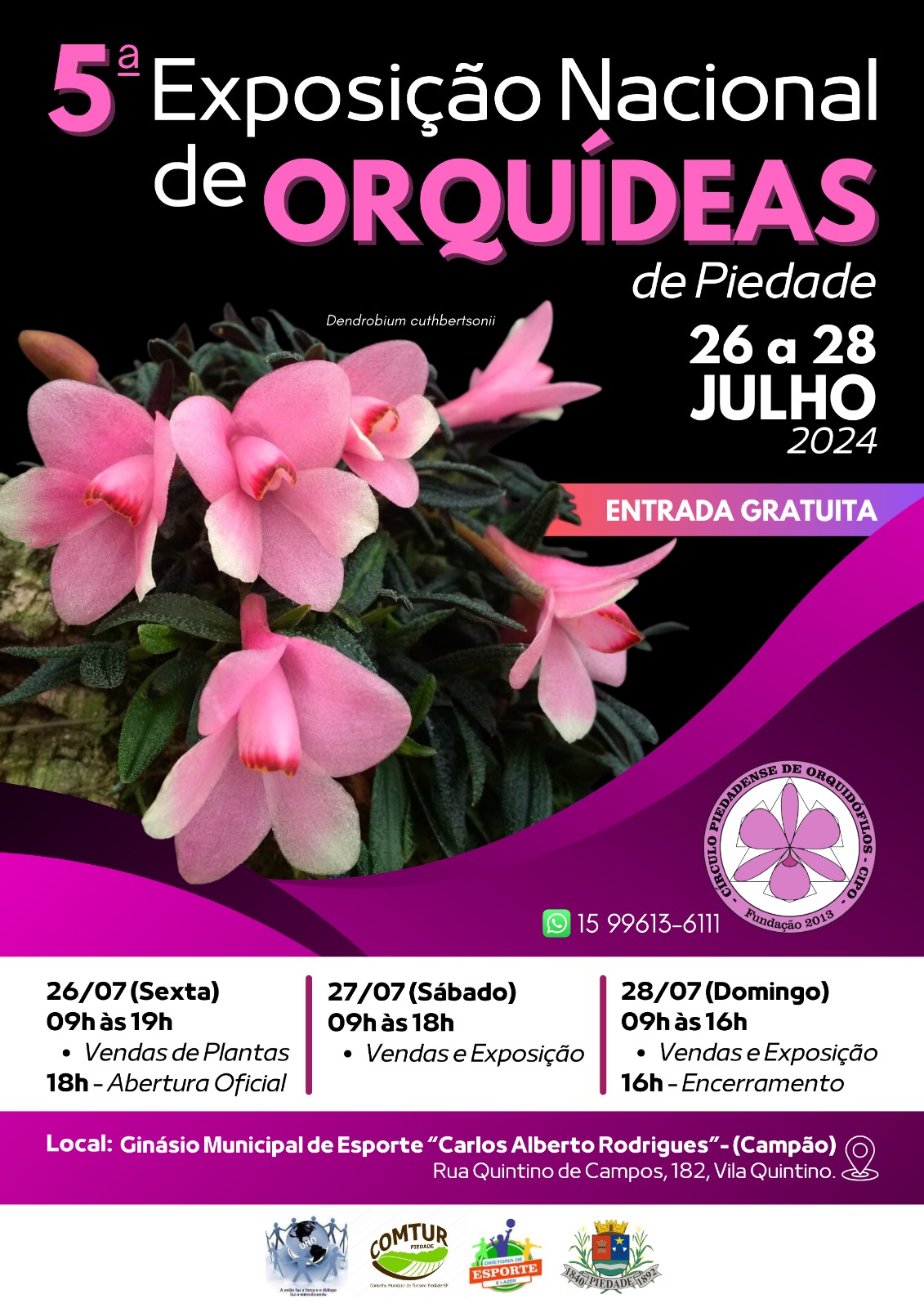 5ª exposição nacional de orquídeas arte inteira